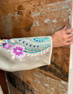 Mint Mosaic Kaftan Shesha Silk