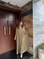 Olive Embellished Kaftan