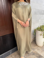 Olive Embellished Kaftan