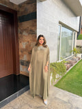 Olive Embellished Kaftan