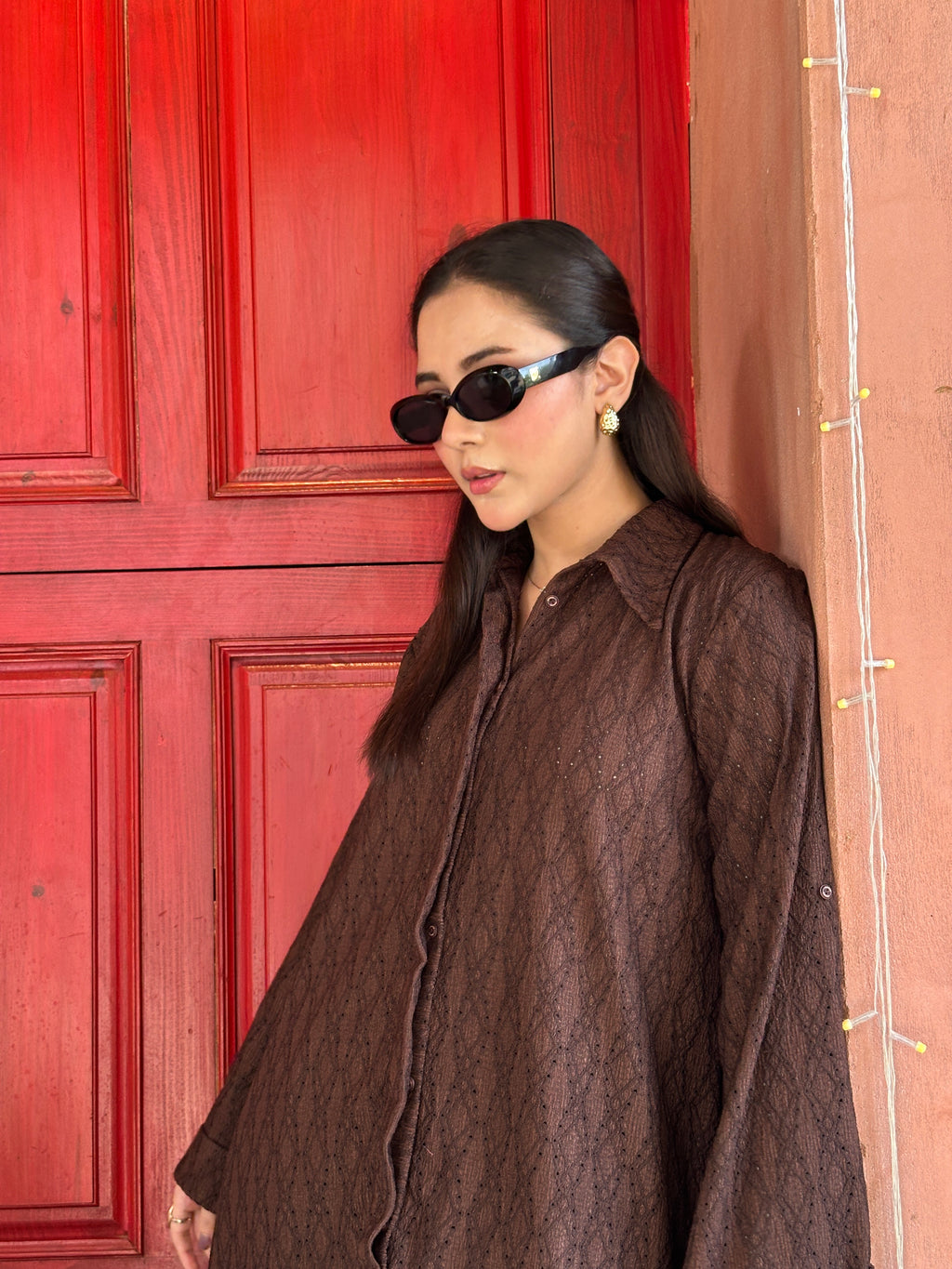 Brown Burberry Co-ords