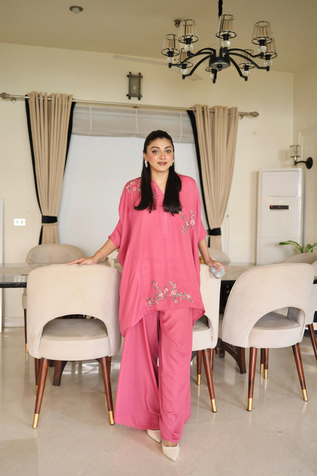 Hot Pink Drape Set