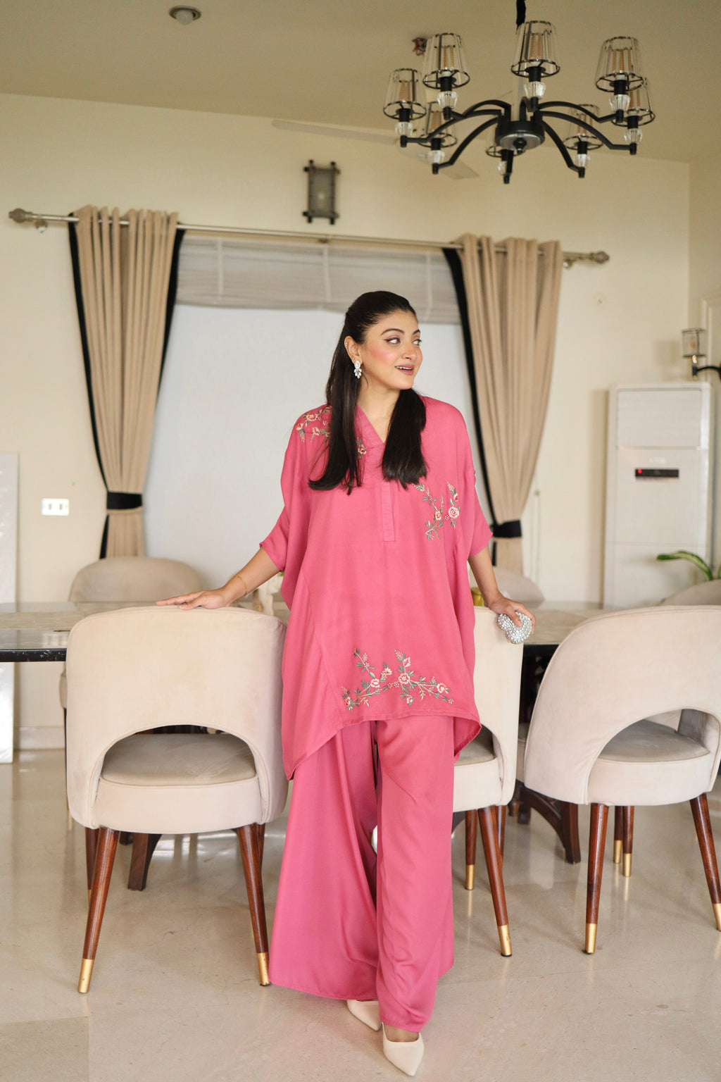 Hot Pink Drape Set