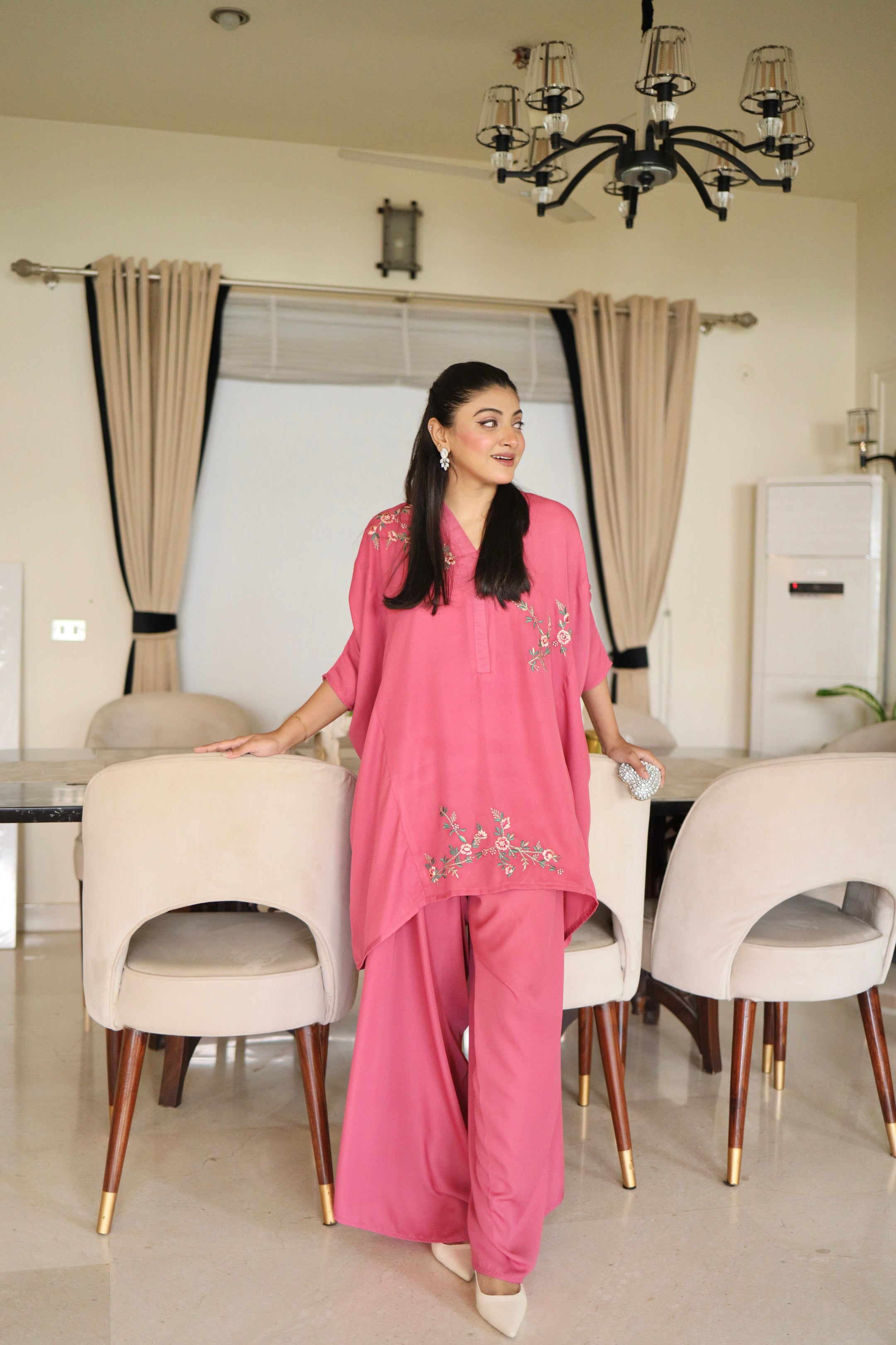 Hot Pink Drape Set