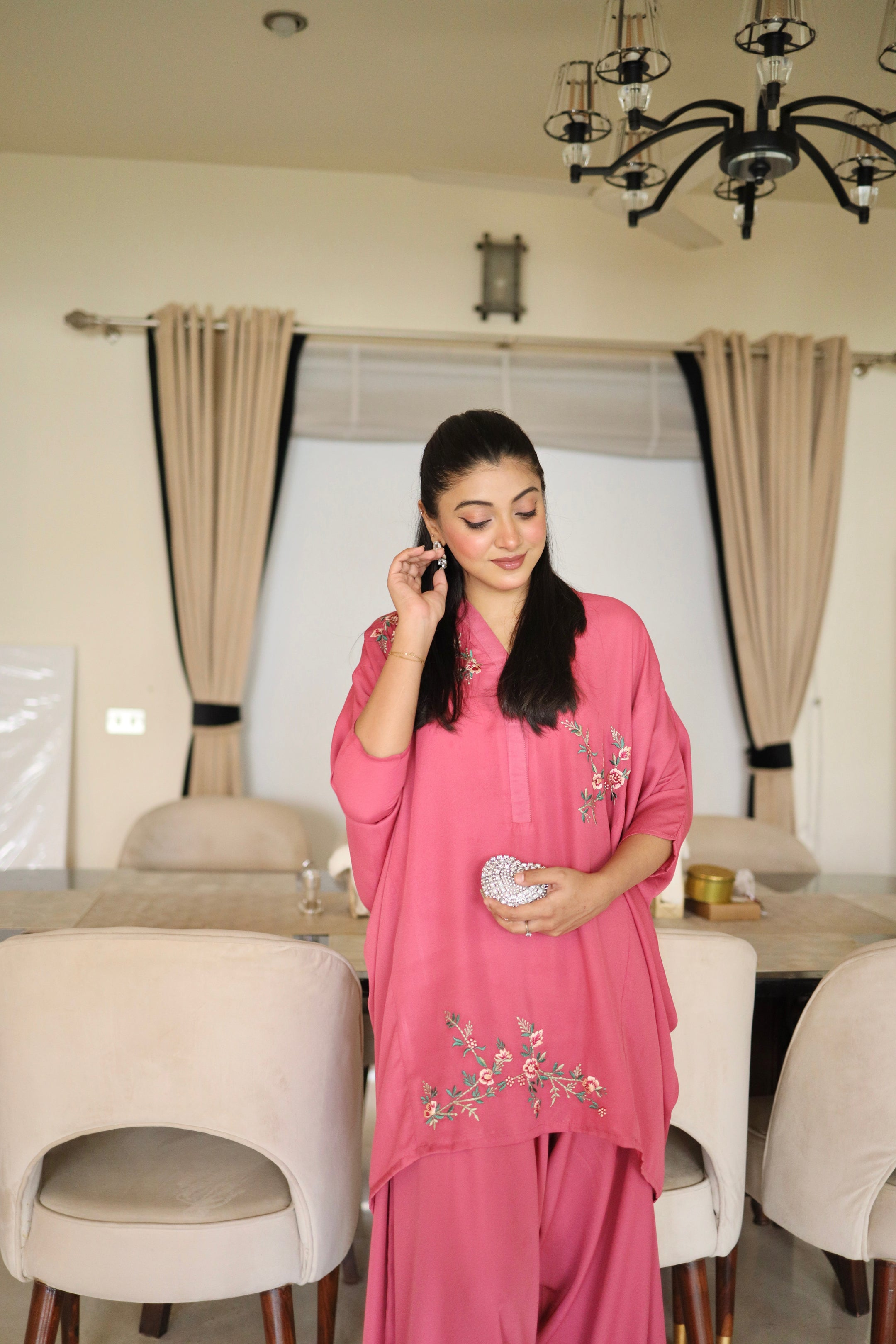 Hot Pink Drape Set