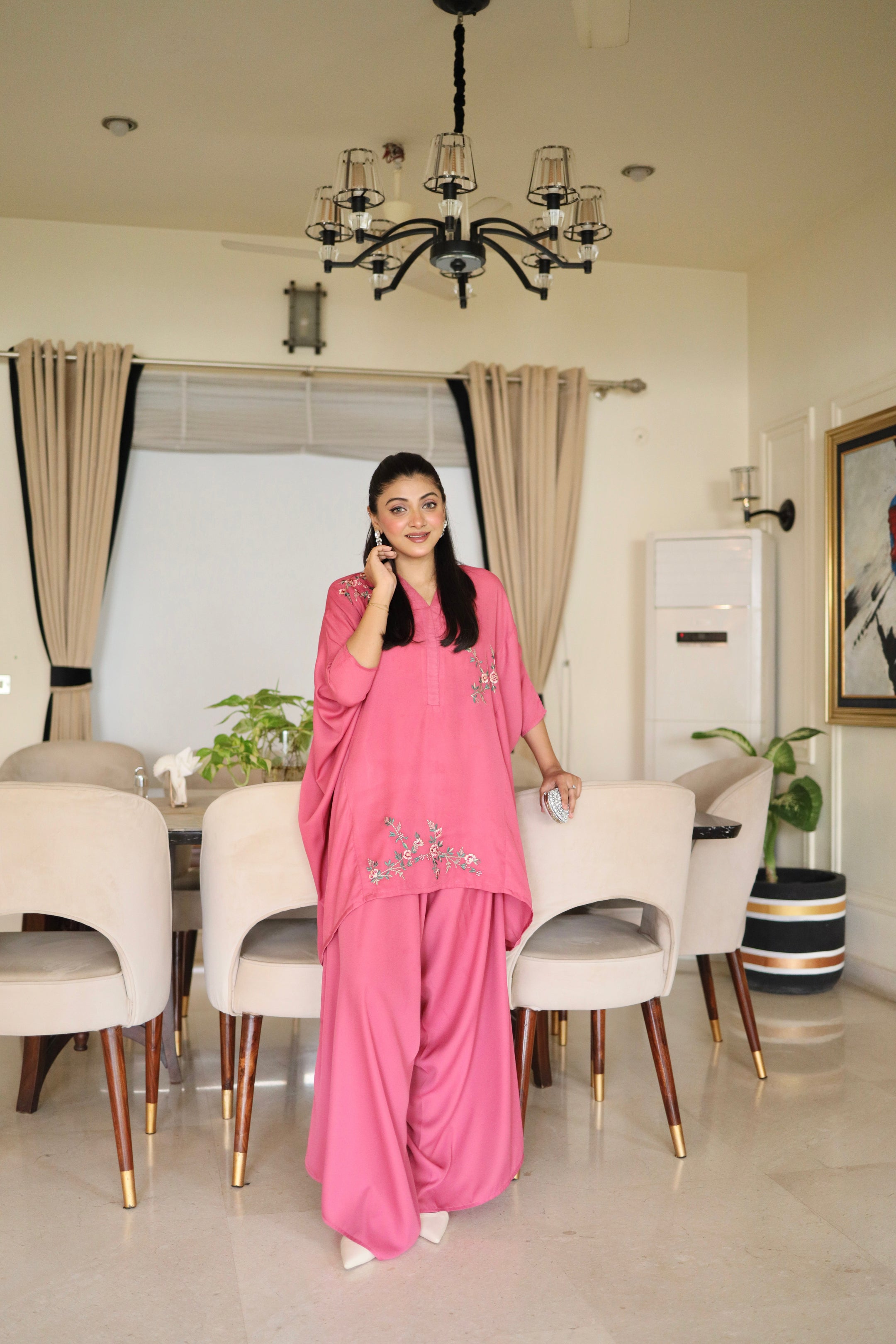 Hot Pink Drape Set